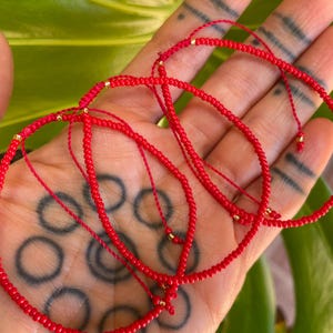 Lucky Red Bracelet Good Luck Bracelet Red String Bracelet Protective Bracelet Red Cord Bracelet Lucky Bracelet Red String of Fate image 10