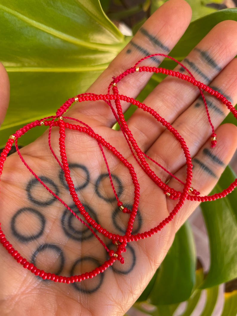 Lucky Red Bracelet Good Luck Bracelet Red String Bracelet Protective Bracelet Red Cord Bracelet Lucky Bracelet Red String of Fate image 10