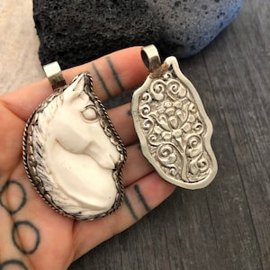Horse Necklace Horse Pendant Horse Head Pendant Horse Pendants Large Focal Pendants Focal Pendant Cowgirl Jewelry Cool Pendant