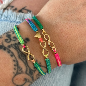 Infinity Bracelet Thread Bracelet Kandi Bracelet Matching Bracelets Aesthetic Bracelet Y2k Bracelet 90s Bracelet Indie Jewelry Alt Jewelry