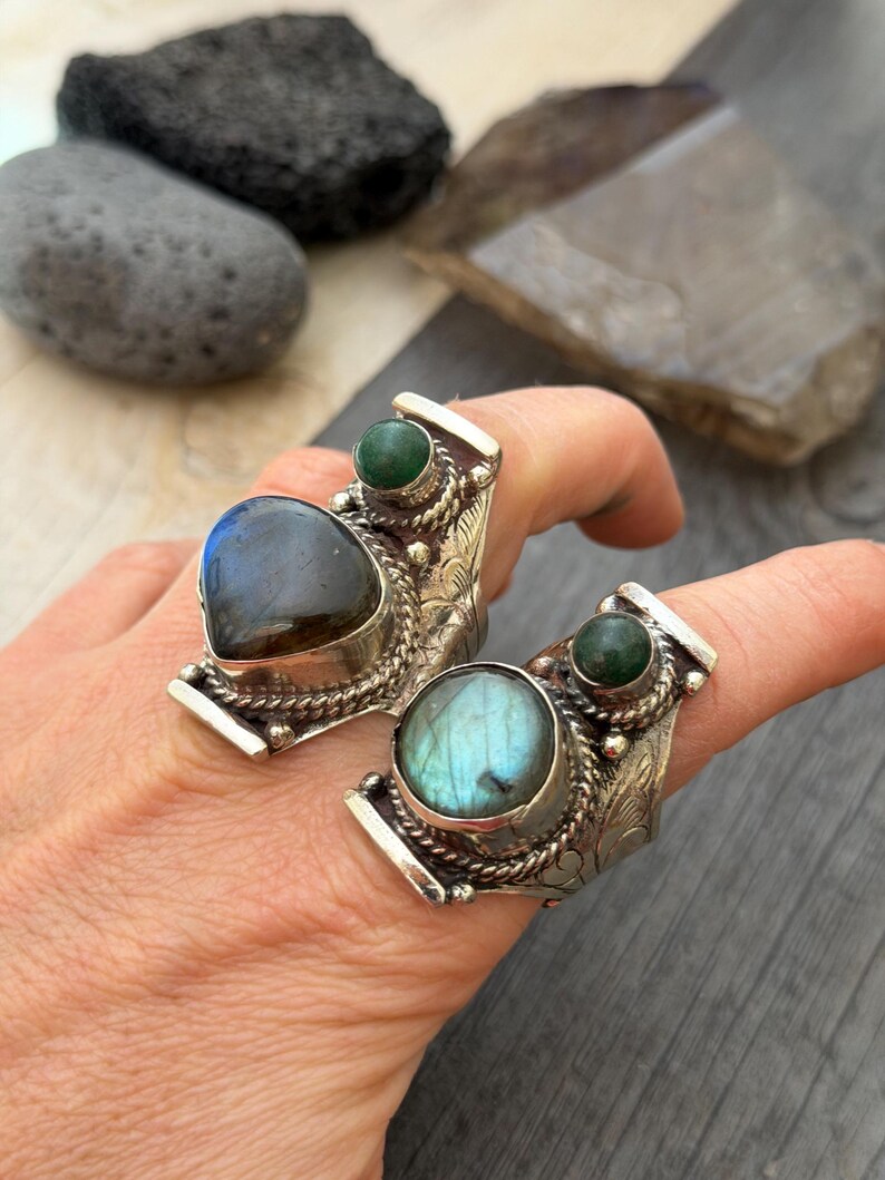Jade Ring Green Jade Rings Gemstone Ring Jade Rings Jade Stone Ring Jade Ring Women Oval Jade Ring Chunky Rings Trendy Ring Cool Ring image 16
