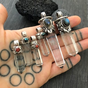 Crystal Pendant Pendant Necklace Yoga Gifts Yoga Teacher Gift Big Pendant Necklace Big Stone Necklace Couples Necklace Cool Pendant