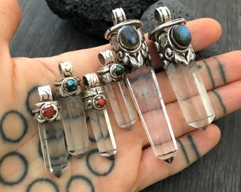 Crystal Pendant Pendant Necklace Yoga Gifts Yoga Teacher Gift Big Pendant Necklace Big Stone Necklace Couples Necklace Cool Pendant