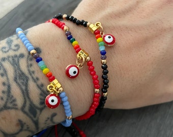 Pulsera Evil Eye Pulsera Buena Suerte Pulsera Ojo Nazar Pulsera Lucky Bracelet Mal de Ojo Pulsera Indie Jewelry Pulsera Estética