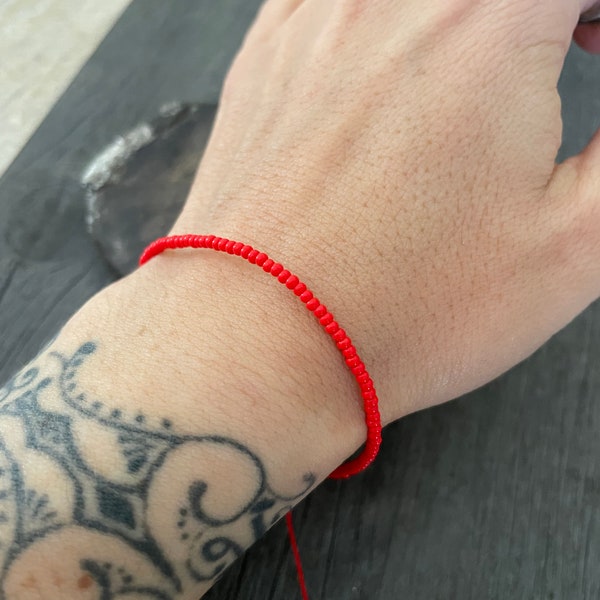 Lucky Red Bracelet Good Luck Bracelet Red String Bracelet Protective Bracelet Red Cord Bracelet Lucky Bracelet Red String of Fate