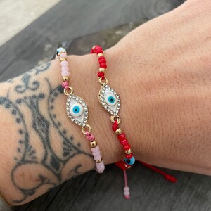 Evil Eye Bracelet Nazar Bracelet Good Luck Bracelet Lucky Bracelet Mal de Ojo Bracelet All Seeing Eye Aesthetic Bracelet Protective Bracelet
