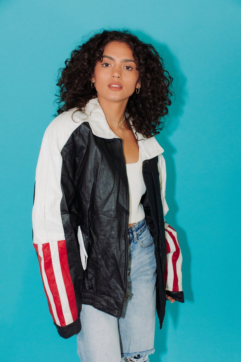 XL RARE Vintage Leather USA Jacket