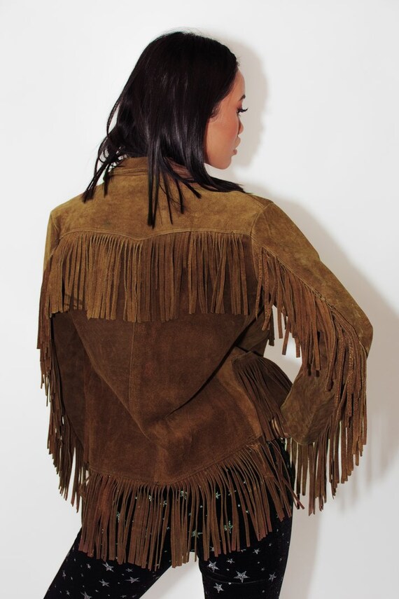 Vintage Fringed Suede Leather Jacket || Fringe Jac
