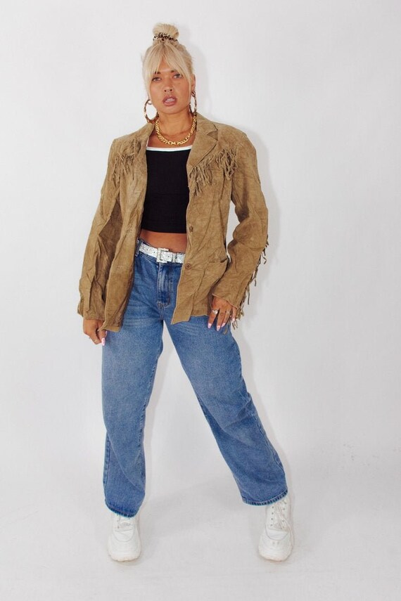 Vintage Fringed Suede Leather Jacket || Fringe Jac