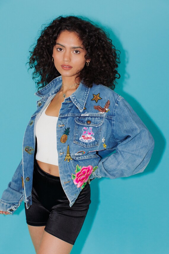 Vintage Patchwork Denim Jacket