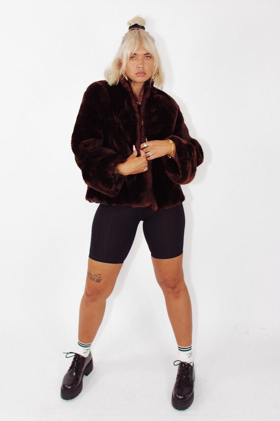 Vintage Faux Fur Coat || Vintage Faux Fur Jacket |