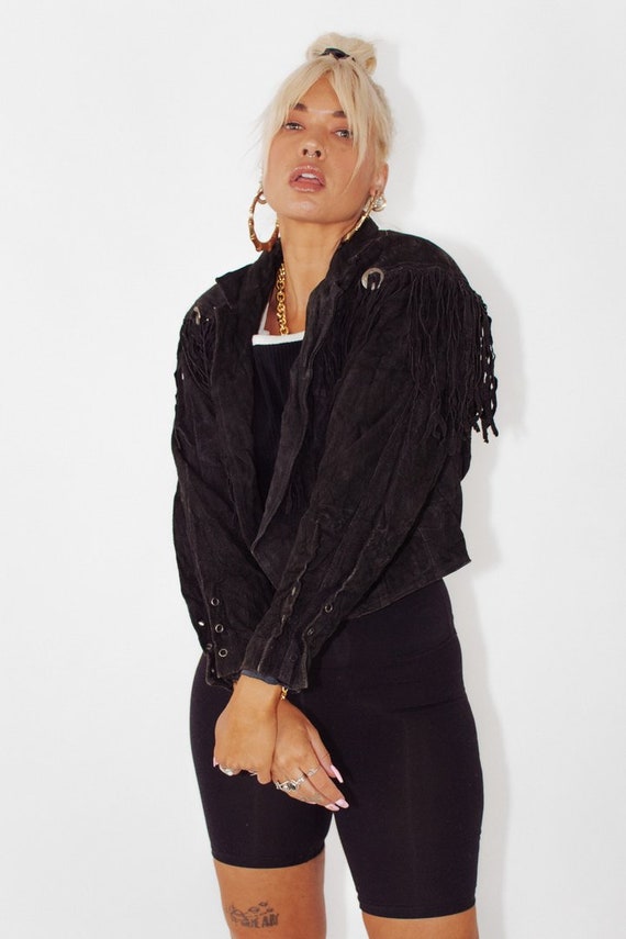 Vintage Fringed Suede Leather Jacket || Fringe Jac