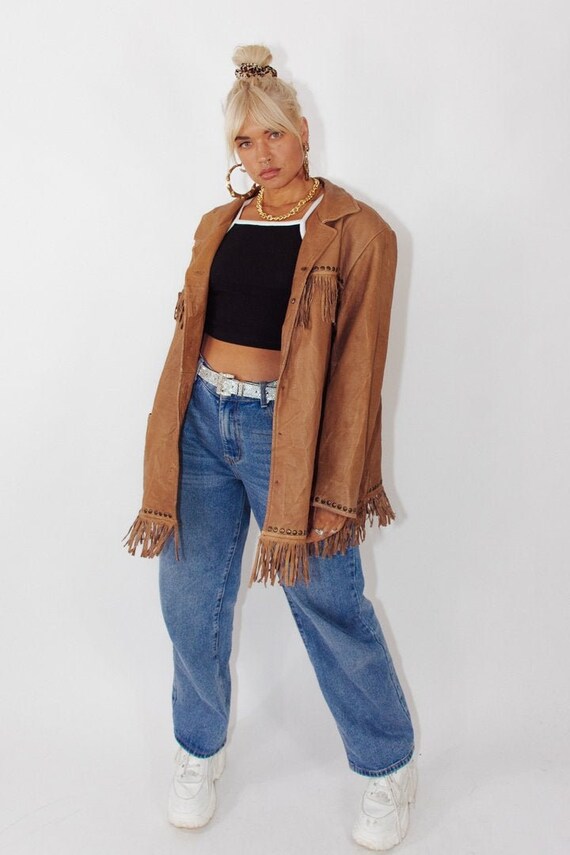 Vintage Fringed Suede Leather Jacket || Fringe Jac