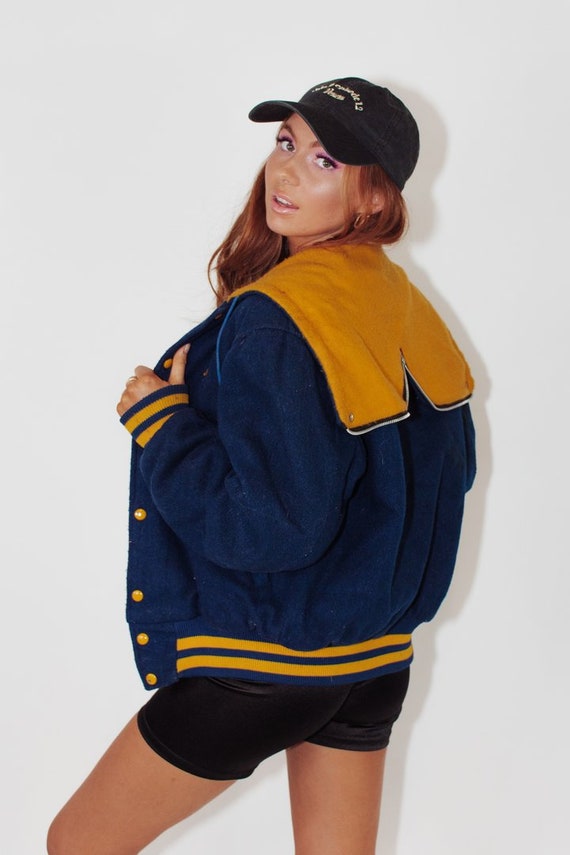 Vintage Leather Varsity Jacket || Vintage Letterma