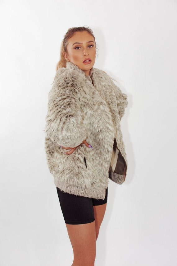 Vintage Faux Fur Coat || Vintage Faux Fur Jacket |
