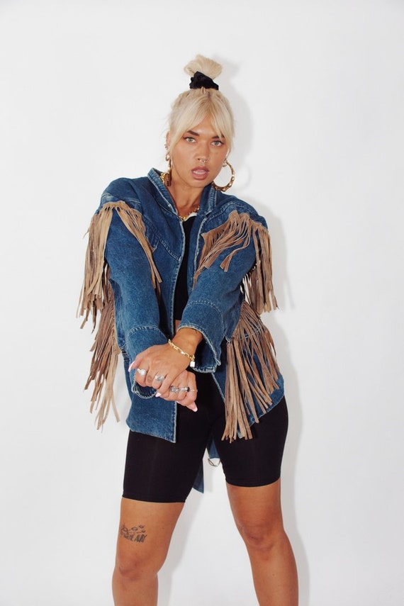 Vintage Acid Wash Denim Jacket || Oversized Denim