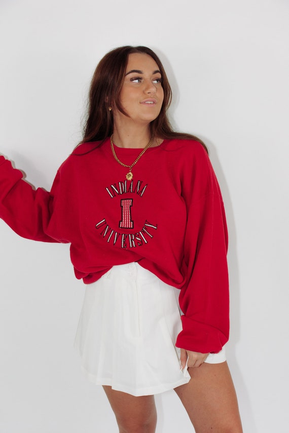 Vintage Sweatshirt || Indiana University || XL