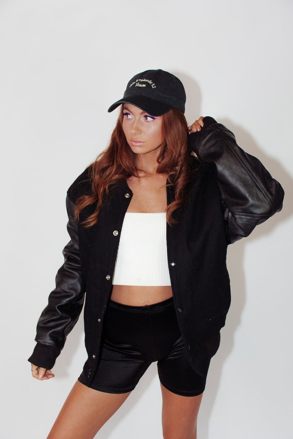 Vintage Leather Varsity Jacket || Vintage Letterma