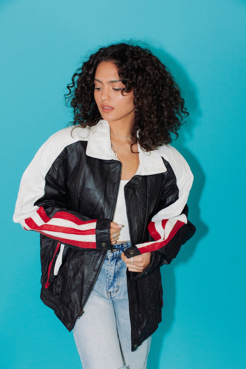 XL RARE Vintage Leather USA Jacket