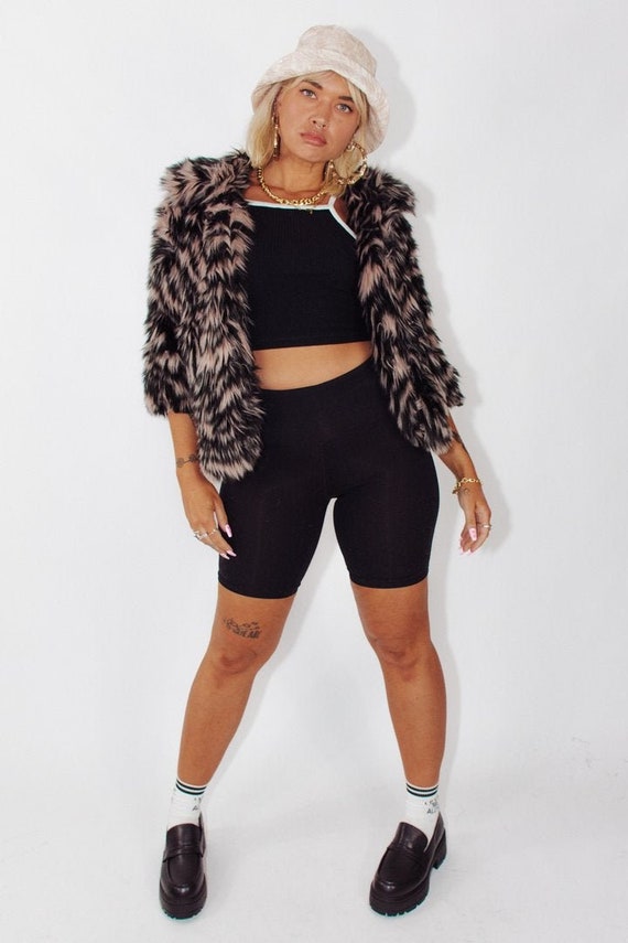 Vintage Leopard Faux Fur Coat || Vintage Faux Fur