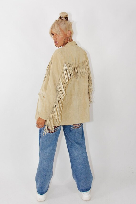Vintage Fringed Suede Leather Jacket || Fringe Jac