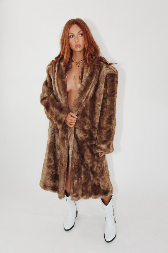 Vintage Faux Fur Coat || Vintage Faux Fur Jacket |