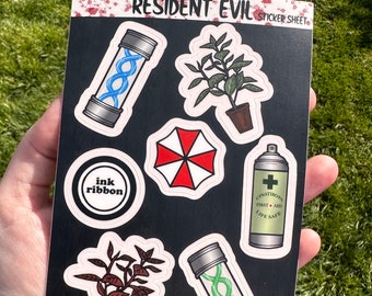 Resident Evil Sticker Sheet