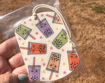 Boba Bubble Tea Car Air Freshener