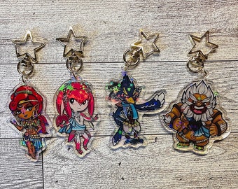 Wild Champions Holographic Acrylic Keychains
