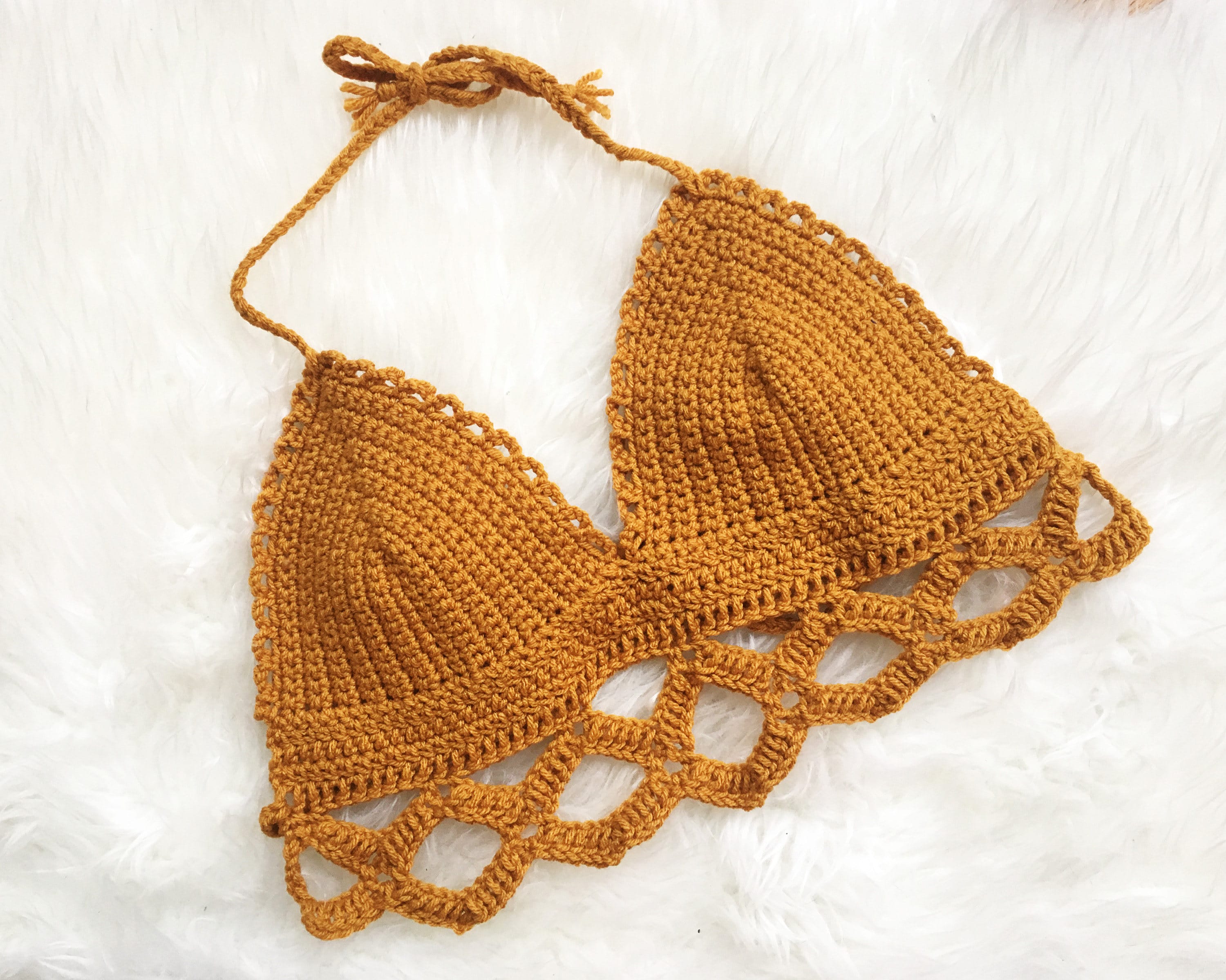 The Colette Bralette Pattern Crochet Bralette Pattern | Etsy