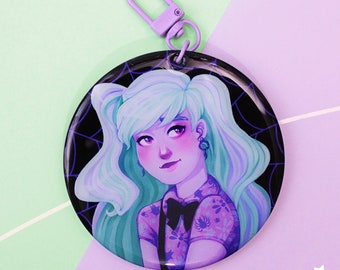 Twyla Boogeyman Monster High New Scaremester Acrylic Epoxy Keychain Charm