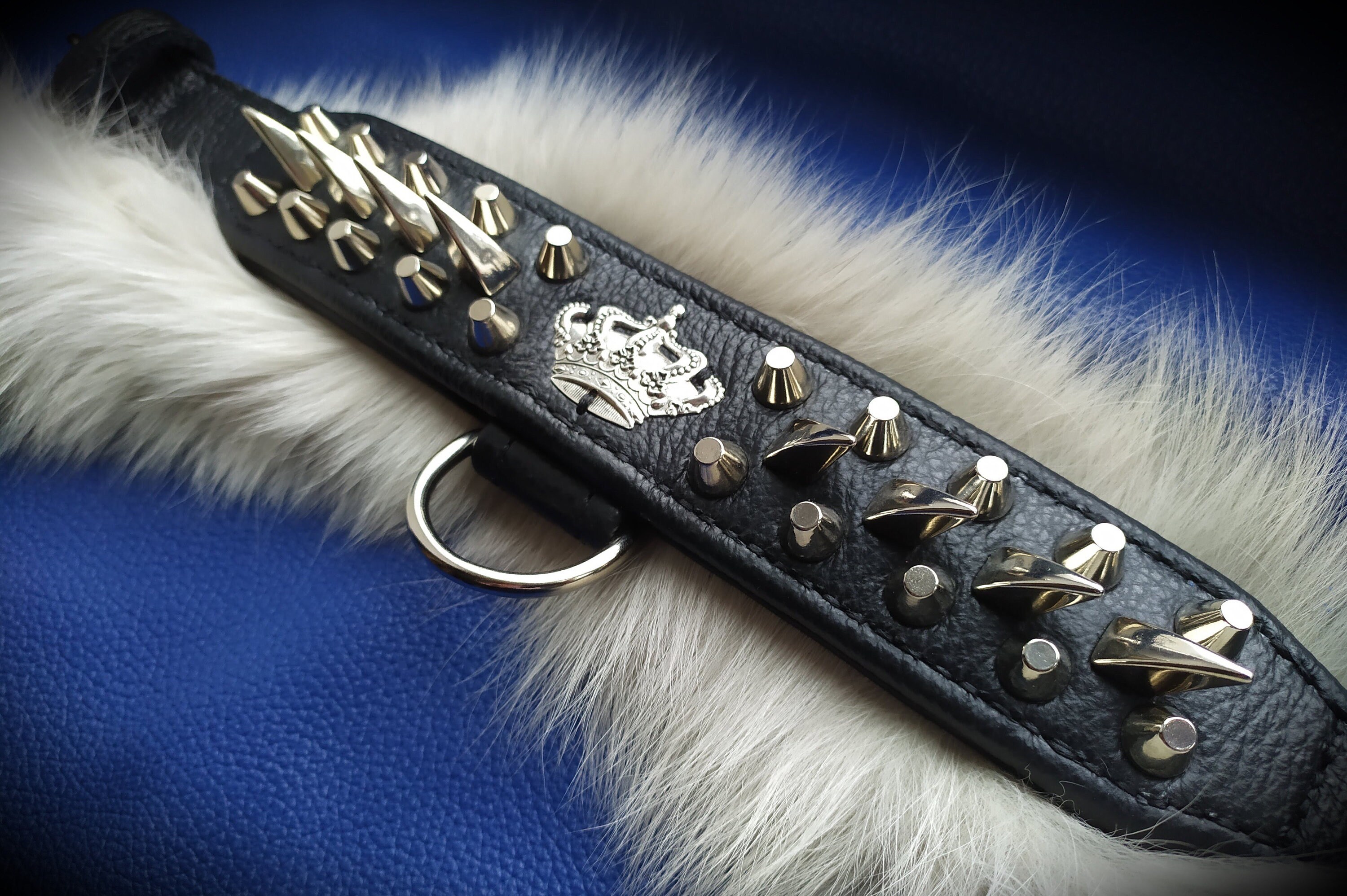 Royal Collar With Spikes Etsy