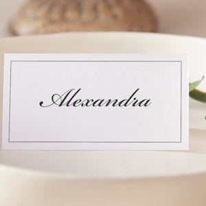 Hochzeit Tischkarten, Tischkarten, Tischkarten, Tischkarten Klappkarten mit Kalligrafie-Namen