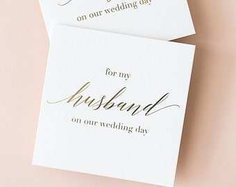 Cartão de agradecimento pelo casamento do meu marido | Cartão com impressão metalizada