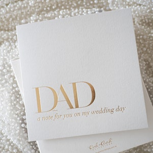 An meinen Vater an meinem Hochzeitstag Karte, Vater der Braut Karte von Braut, Hochzeitstag Karte für Papa Geschenkideen, Vater Geschenke.