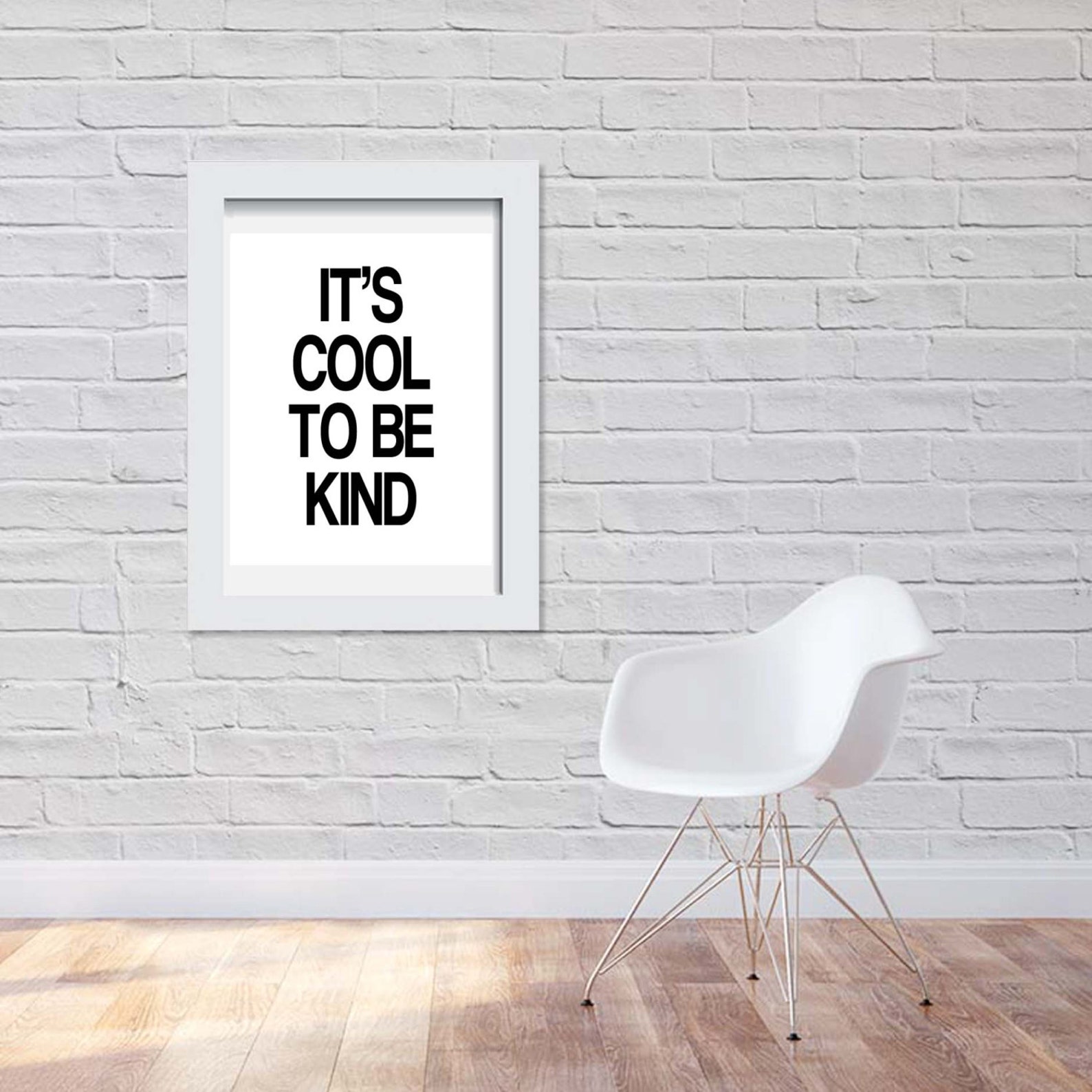 Its Cool to Be Kind Print Kids Room Quote Poster Childrens Etsy