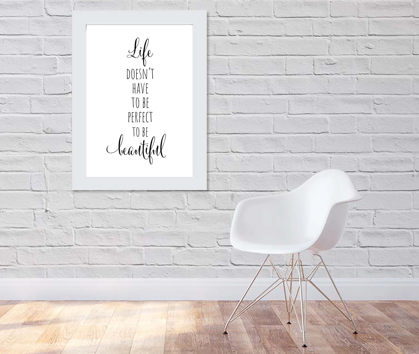 Leben muss nicht perfekt druckbare Leben Zitat Wandkunst | Etsy