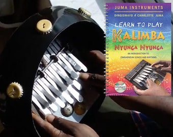Pakket Kalimba in G + Kleine Kalebas + Leer boek spelen - Perfect starters- of cadeaupakket!