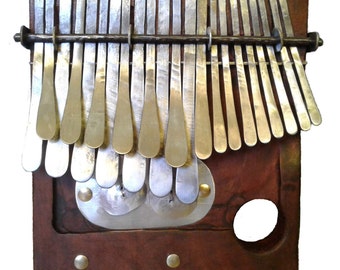 African Mbira 22 keys Tuned in G - Zimbabwean Handmade Traditional Instrument | Thumb Piano African Lamellophone Mbira dza Vadzimu