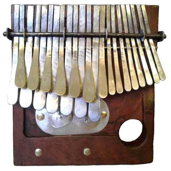 African Mbira 22 keys Tuned in G - Zimbabwean Handmade Traditional Instrument | Thumb Piano African Lamellophone Mbira dza Vadzimu