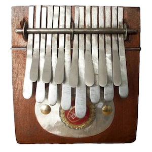 African Kalimba C major 15 keys | Brown Wood | Free padded bag | Thumb Piano, Nyunga Nyunga, African Lamellophone
