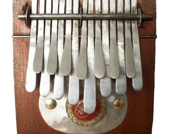 Afrikaanse Kalimba C majeur 15 toetsen | Bruin Hout | Gratis gewatteerde tas | Duim Piano, Nyunga Nyunga, Afrikaanse Lamellofoon