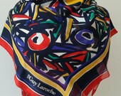 Guy Laroche Paris vintage, multicolored silk scarf