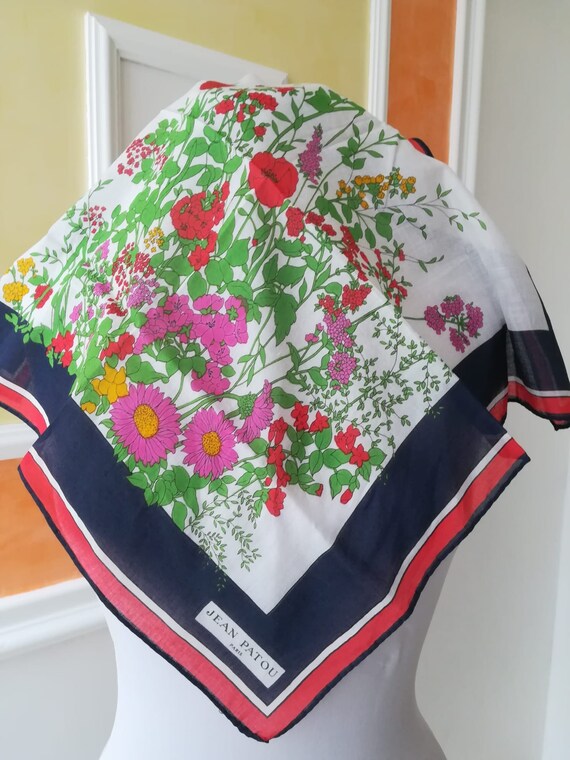 Jean Patou vintage, vintage scarf