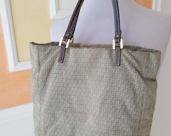 Vintage Y2K Fendi Plastic Covered Zucca FF Logo Shoulder Bag - Etsy