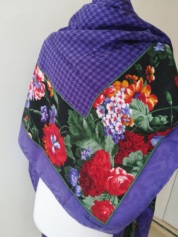Maxi Foulard Valentino vintage in seta pareo | Etsy Italia