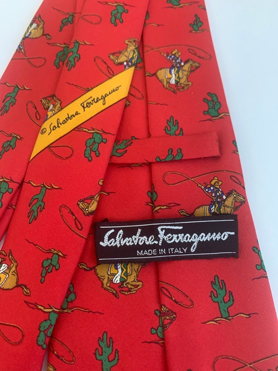 Ferragamo, vintage silk tie
