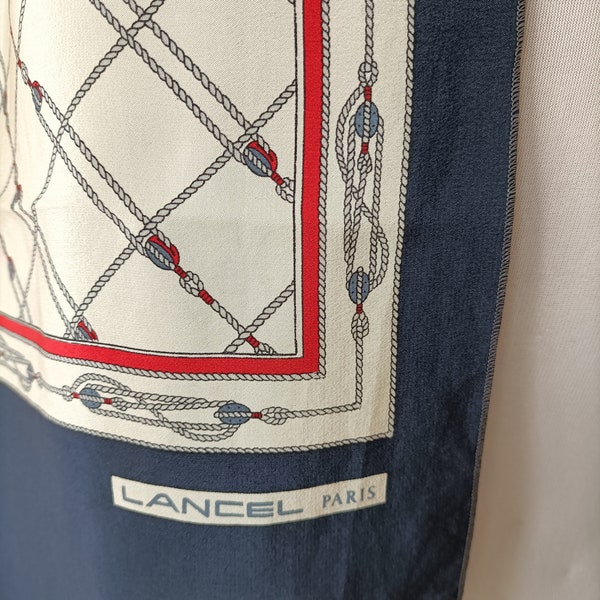 Lancel vintage silk scarf.