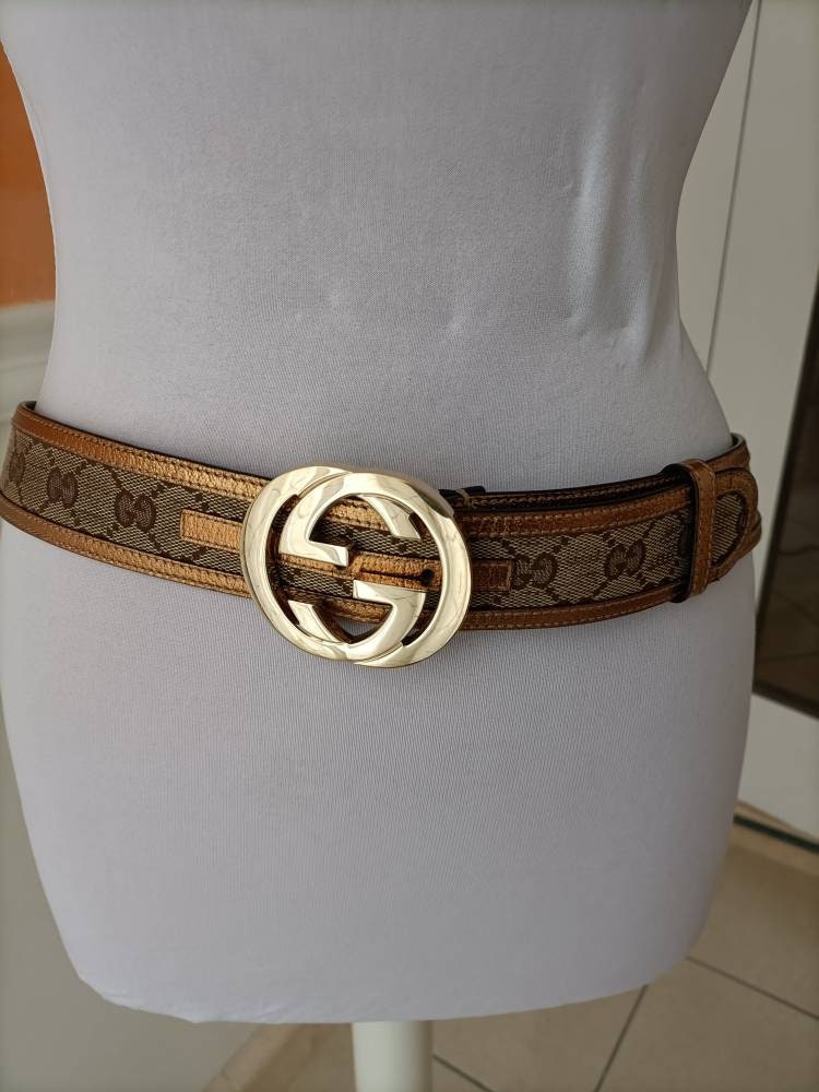 Gucci Vintage - Leather San Tulle Belt - Brown - Leather Belt - Luxury High  Quality - Avvenice