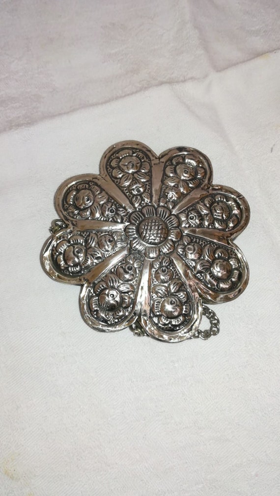 Vintage silver mirror